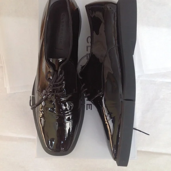 CLERGERIE Black Genuine Leather Shoes** 42, 12